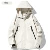 Single-layer Outdoor Shell Jacket Thin Windproof Waterproof Mountaineering Suit – Bild 6