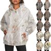 Women's Camouflage Hoodie Maple Leaf Print Oversized Sports Hoodie – Bild 2