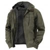 Multi-Color Digital Printing Hooded Sweater Brown Lining Cotton-padded Jacket – Bild 3