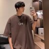 Summer Pure Cotton Plus Size Men's Letter Short Sleeve – Bild 4