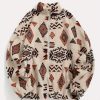 Ethnic Printed Ultra-fine Polar Fleece Plush Coat – Bild 3