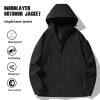 Single-layer Outdoor Shell Jacket Thin Windproof Waterproof Mountaineering Suit – Bild 2