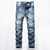 Ripped Fashion Slim-fit Trendy Straight Men's Jeans – Bild 6