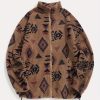 Ethnic Printed Ultra-fine Polar Fleece Plush Coat – Bild 4