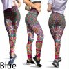 Slim-fit Printed Trousers Yoga Pants – Bild 4
