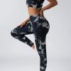 Women Scrunch Workout Leggings Butt Lifting High Waisted Yoga Pants - Tie Dye Seamless Booty Gym Tights – Bild 4