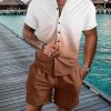 Coconut Tree 3d Printed Short Sleeve Shorts Suit – Bild 8