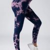 Women Scrunch Workout Leggings Butt Lifting High Waisted Yoga Pants - Tie Dye Seamless Booty Gym Tights – Bild 6