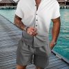 Coconut Tree 3d Printed Short Sleeve Shorts Suit – Bild 3