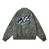 Men's Embroidered Letter Motorcycle Suit Leather Jacket – Bild 10