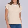 Women's Round Neck Knitted Top Casual Striped Contrast Color Sweater – Bild 5
