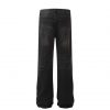 Retro Washed Black Craft Straight-through Men's Jeans – Bild 4