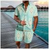 Coconut Tree 3d Printed Short Sleeve Shorts Suit – Bild 7