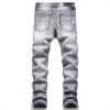 Men's Hole Patch Blue Small Feet Jeans – Bild 2
