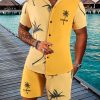 Coconut Tree 3d Printed Short Sleeve Shorts Suit – Bild 6