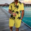 Coconut Tree 3d Printed Short Sleeve Shorts Suit – Bild 2