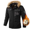 Men's Casual Hooded Jacket Parka Autumn And Winter Warm Solid Color Windproof Coat Outdoor Clothes With Multiple Pockets – Bild 9