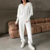 Long Sleeve Suit Zipper Lapel Top And Drawstring Trousers Fashion Casual Sports Clothing For Women – Bild 5