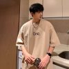 Summer Pure Cotton Plus Size Men's Letter Short Sleeve – Bild 3