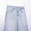 Women's Fashion Holes Decorative Mid-waist Wide-leg Jeans – Bild 3
