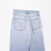 Women's Fashion Holes Decorative Mid-waist Wide-leg Jeans – Bild 5
