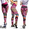 Slim-fit Printed Trousers Yoga Pants – Bild 5