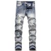 Men's Hole Patch Blue Small Feet Jeans – Bild 3