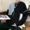 Colorblock Pullover Sweater Winter Fashion Long Sleeve Top Men's Clothing – Bild 7