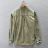Japanese-style Retro Workwear Shirt Men's Long Sleeve – Bild 3
