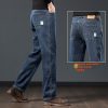 Autumn And Winter Straight Loose Plus Size Men's Fleece Padded Pants – Bild 5