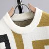 Men's Letter Jacquard Round Neck Loose Casual Sweater – Bild 3
