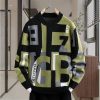 Men's Letter Jacquard Round Neck Loose Casual Sweater – Bild 7