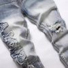 Men's Hole Patch Blue Small Feet Jeans – Bild 4