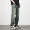 Distressed High Waist Jeans Men's Straight-leg Pants – Bild 3