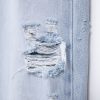 Women's Fashion Holes Decorative Mid-waist Wide-leg Jeans – Bild 4