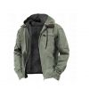 Multi-Color Digital Printing Hooded Sweater Brown Lining Cotton-padded Jacket – Bild 8