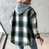 European And American Fashion Women's Wear Solid Color Plaid Hooded Jacket – Bild 7