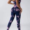 Women Scrunch Workout Leggings Butt Lifting High Waisted Yoga Pants - Tie Dye Seamless Booty Gym Tights – Bild 2