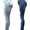 European And American Style Women Ripped Slimming Jeans – Bild 2