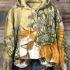 Comfort Loose Casual Drawstring Hoodie – Bild 2