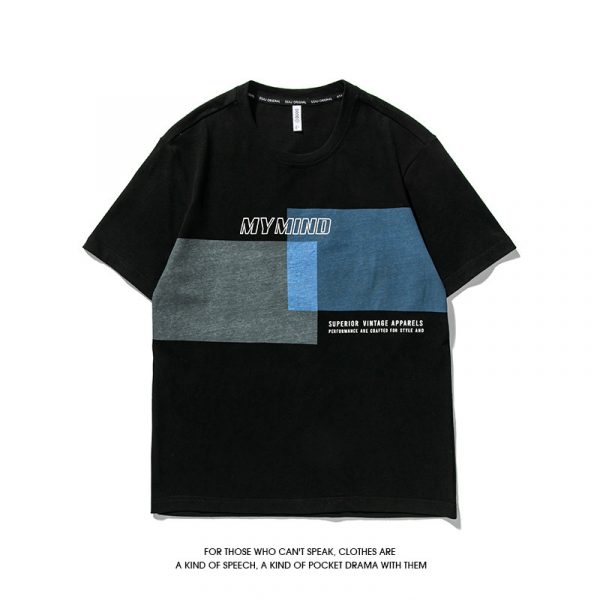 Summer Japanese T-Shirt Men's Short Sleeve Pure Cotton T-Shirt Men's Casual Half Sleeve Tide T-Shirt