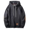Thick Warm Affixed Cloth Embroidered Hoodie Coat – Bild 8