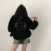 New Student Loose And Idle Letters Hooded Fleece Lined Sweater – Bild 6