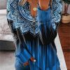 Loose Long Sleeve Zipper Sweater – Bild 3