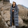 Thickened Extra Long Down Jacket Women's Over-the-knee Long Warm Jacket – Bild 2