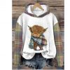 3D Printed Cat Pattern Sportswear Casual Hoodie Long Sleeve Top – Bild 6