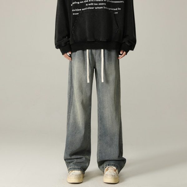 Sense Of Design Trendy Loose Striped Straight-leg Pants